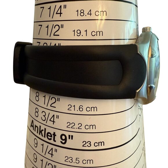 Vintage  2001 Swiss Military Men’s The Genuine100M Diver Swiss Made Silver Black - Picture 9 of 9